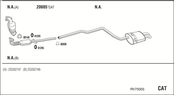 Fonos RV75005 - Izplūdes gāzu sistēma autodraugiem.lv
