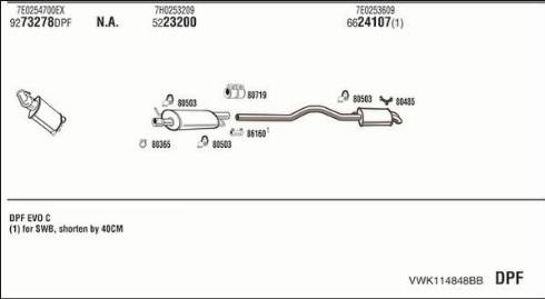 Fonos VWK114848BB - Izplūdes gāzu sistēma autodraugiem.lv