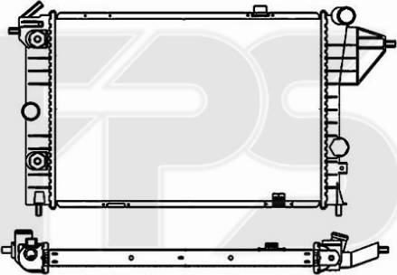 FPS 52 A285 - Radiators, Motora dzesēšanas sistēma autodraugiem.lv