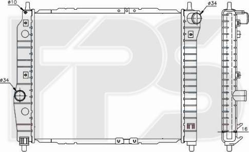 FPS 17 A699-P - Radiators, Motora dzesēšanas sistēma autodraugiem.lv