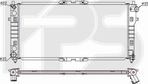 FPS FP 44 A962-X - Radiators, Motora dzesēšanas sistēma autodraugiem.lv