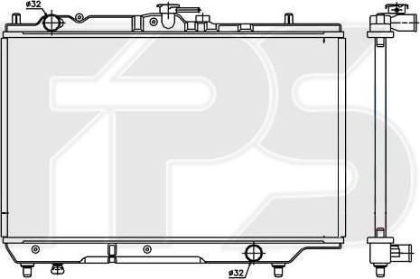 FPS FP 44 A923 - Radiators, Motora dzesēšanas sistēma autodraugiem.lv