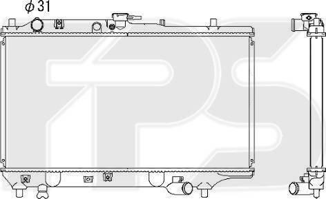 FPS FP 44 A624 - Radiators, Motora dzesēšanas sistēma autodraugiem.lv