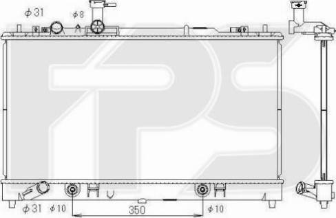 FPS FP 44 A1381 - Radiators, Motora dzesēšanas sistēma autodraugiem.lv