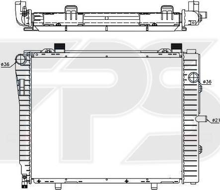 FPS FP 46 A982 - Radiators, Motora dzesēšanas sistēma autodraugiem.lv