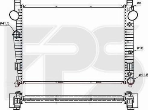 FPS FP 46 A973 - Radiators, Motora dzesēšanas sistēma autodraugiem.lv