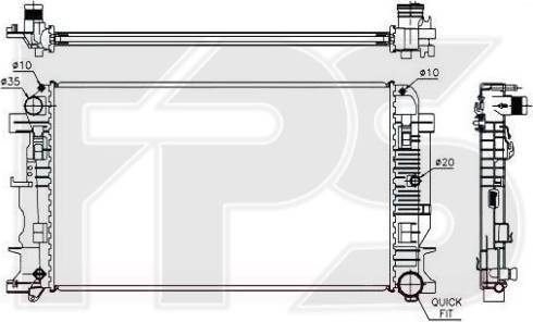 FPS FP 46 A60 - Radiators, Motora dzesēšanas sistēma autodraugiem.lv