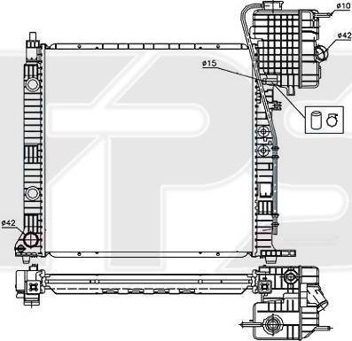 FPS FP 46 A1009 - Radiators, Motora dzesēšanas sistēma autodraugiem.lv