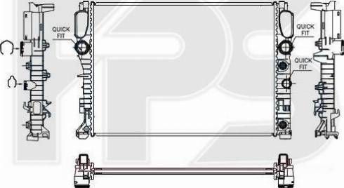 FPS FP 46 A1020 - Radiators, Motora dzesēšanas sistēma autodraugiem.lv
