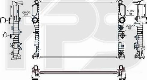 FPS FP 46 A1020-X - Radiators, Motora dzesēšanas sistēma autodraugiem.lv