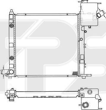 FPS FP 46 A1028 - Radiators, Motora dzesēšanas sistēma autodraugiem.lv