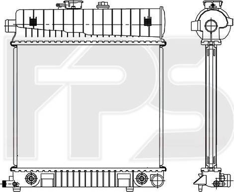 FPS FP 46 A246 - Radiators, Motora dzesēšanas sistēma autodraugiem.lv