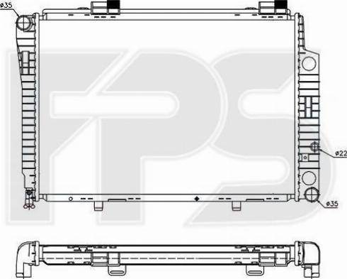 FPS FP 46 A204-X - Radiators, Motora dzesēšanas sistēma autodraugiem.lv