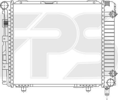 FPS FP 46 A208 - Radiators, Motora dzesēšanas sistēma autodraugiem.lv