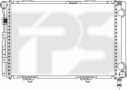 FPS FP 46 A207 - Radiators, Motora dzesēšanas sistēma autodraugiem.lv