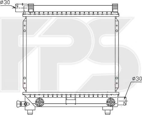 FPS FP 46 A215-X - Radiators, Motora dzesēšanas sistēma autodraugiem.lv