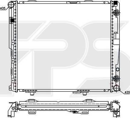 FPS FP 46 A213 - Radiators, Motora dzesēšanas sistēma autodraugiem.lv