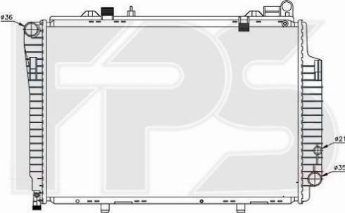 FPS FP 46 A227-X - Radiators, Motora dzesēšanas sistēma autodraugiem.lv