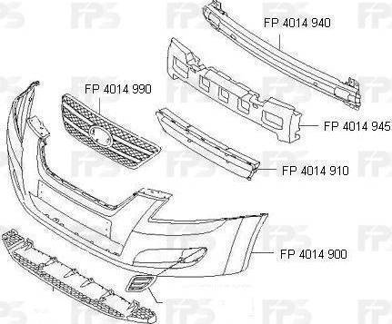 FPS FP 4014 910 - Ventilatora reste, Bampers autodraugiem.lv