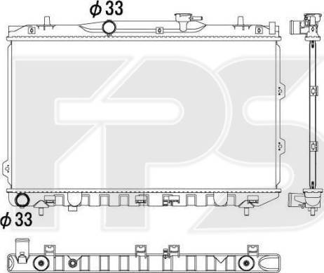 FPS FP 40 A1104 - Radiators, Motora dzesēšanas sistēma autodraugiem.lv