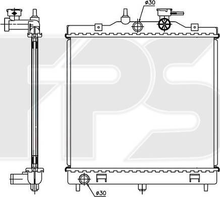 FPS FP 40 A716-X - Radiators, Motora dzesēšanas sistēma autodraugiem.lv