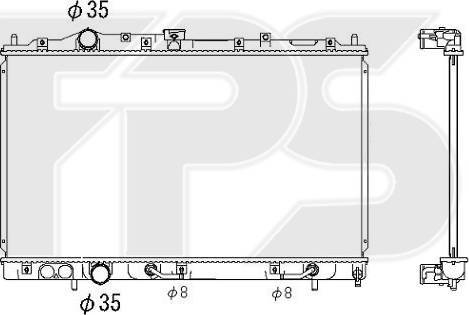 FPS FP 48 A563 - Radiators, Motora dzesēšanas sistēma autodraugiem.lv