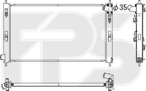 FPS FP 48 A1155 - Radiators, Motora dzesēšanas sistēma autodraugiem.lv