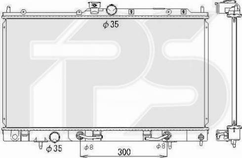 FPS FP 48 A1359 - Radiators, Motora dzesēšanas sistēma autodraugiem.lv