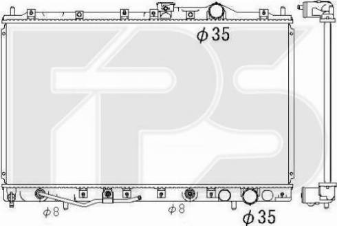 FPS FP 48 A1354-X - Radiators, Motora dzesēšanas sistēma autodraugiem.lv