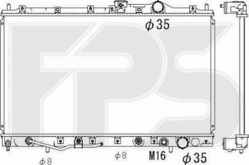 FPS FP 48 A1353-X - Radiators, Motora dzesēšanas sistēma autodraugiem.lv