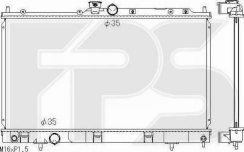 FPS FP 48 A1362-X - Radiators, Motora dzesēšanas sistēma autodraugiem.lv