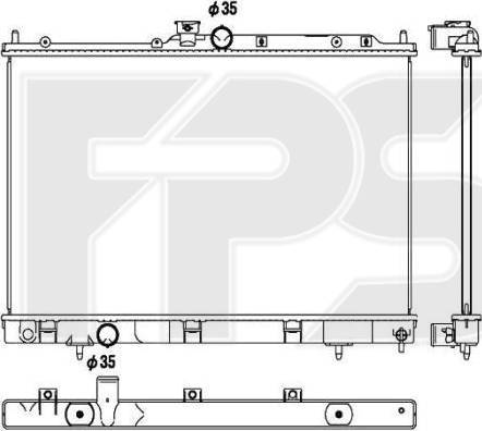 FPS FP 48 A1367-X - Radiators, Motora dzesēšanas sistēma autodraugiem.lv