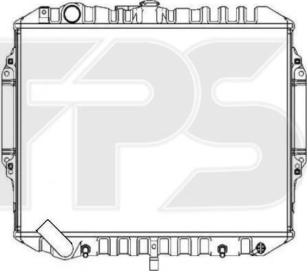 FPS FP 48 A1240-X - Radiators, Motora dzesēšanas sistēma autodraugiem.lv