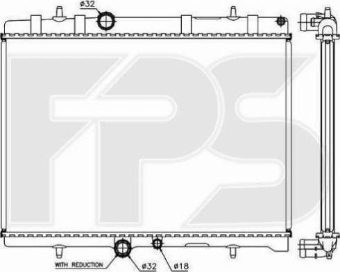 FPS FP 54 A348 - Radiators, Motora dzesēšanas sistēma autodraugiem.lv