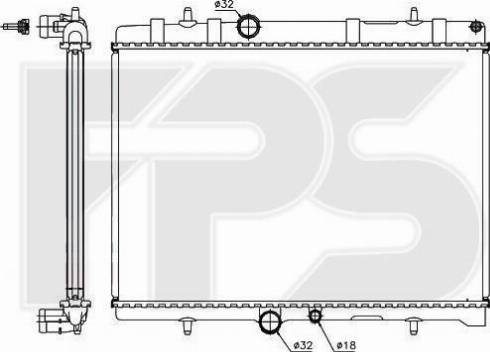 FPS FP 54 A294-X - Radiators, Motora dzesēšanas sistēma autodraugiem.lv