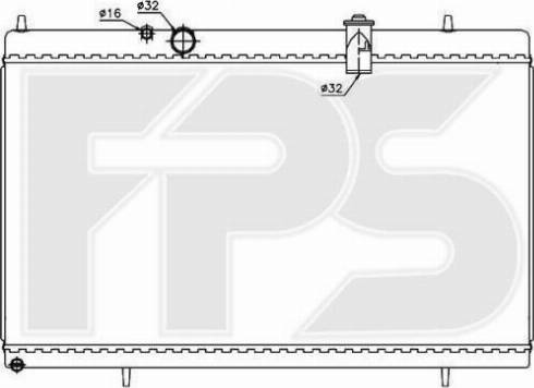 FPS FP 54 A248 - Radiators, Motora dzesēšanas sistēma autodraugiem.lv