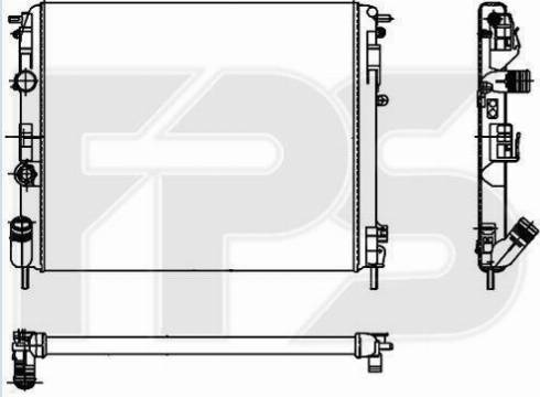 FPS FP 56 A933 - Radiators, Motora dzesēšanas sistēma autodraugiem.lv