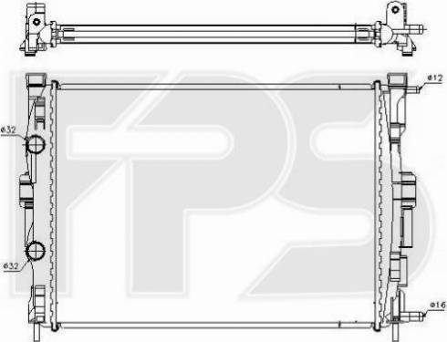 FPS FP 56 A401 - Radiators, Motora dzesēšanas sistēma autodraugiem.lv