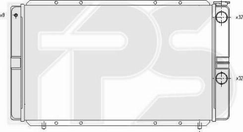 FPS FP 56 A1133-X - Radiators, Motora dzesēšanas sistēma autodraugiem.lv