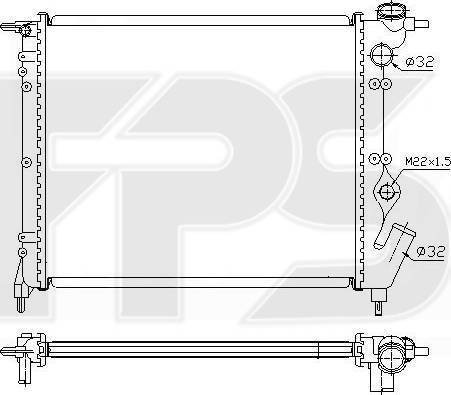 FPS FP 56 A229 - Radiators, Motora dzesēšanas sistēma autodraugiem.lv