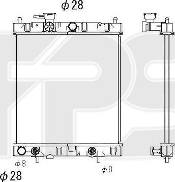 FPS FP 50 A599 - Radiators, Motora dzesēšanas sistēma autodraugiem.lv