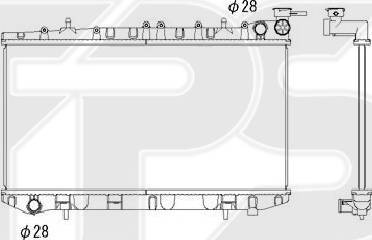 FPS FP 50 A606 - Radiators, Motora dzesēšanas sistēma autodraugiem.lv