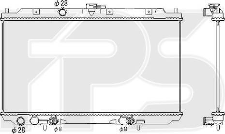 FPS FP 50 A613-X - Radiators, Motora dzesēšanas sistēma autodraugiem.lv