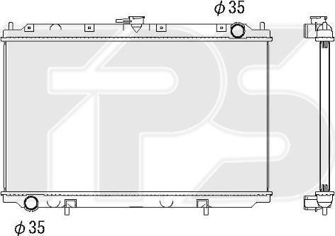 FPS FP 50 A1052 - Radiators, Motora dzesēšanas sistēma autodraugiem.lv