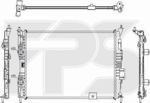 FPS FP 50 A108-X - Radiators, Motora dzesēšanas sistēma autodraugiem.lv