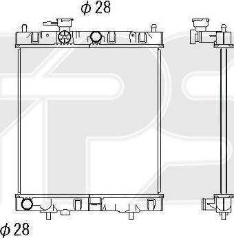 FPS FP 50 A1073-X - Radiators, Motora dzesēšanas sistēma autodraugiem.lv