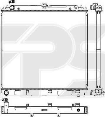 FPS FP 50 A1344-X - Radiators, Motora dzesēšanas sistēma autodraugiem.lv