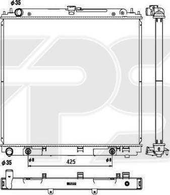 FPS FP 50 A1345-X - Radiators, Motora dzesēšanas sistēma autodraugiem.lv