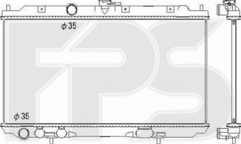 FPS FP 50 A1342-X - Radiators, Motora dzesēšanas sistēma autodraugiem.lv