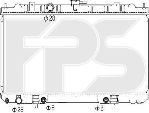 FPS FP 50 A1333 - Radiators, Motora dzesēšanas sistēma autodraugiem.lv